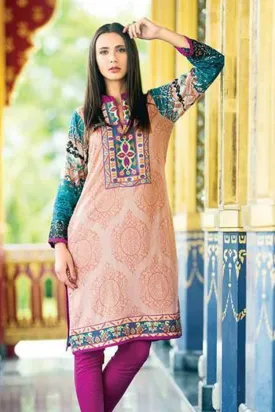 Al Zohaib Textile - Design 7A Zanisha Kurti Collection