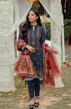 Al Zohaib Textile - SSLJS 22 04 Sunehri Shaam Luxury Formals Jacquard Series