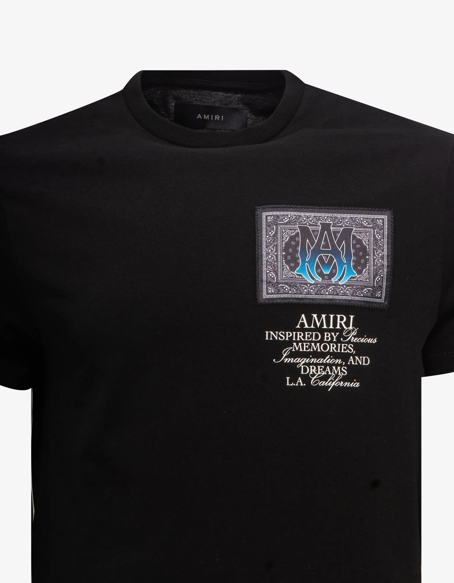 Amiri Black M.A. Bandana T-Shirt
