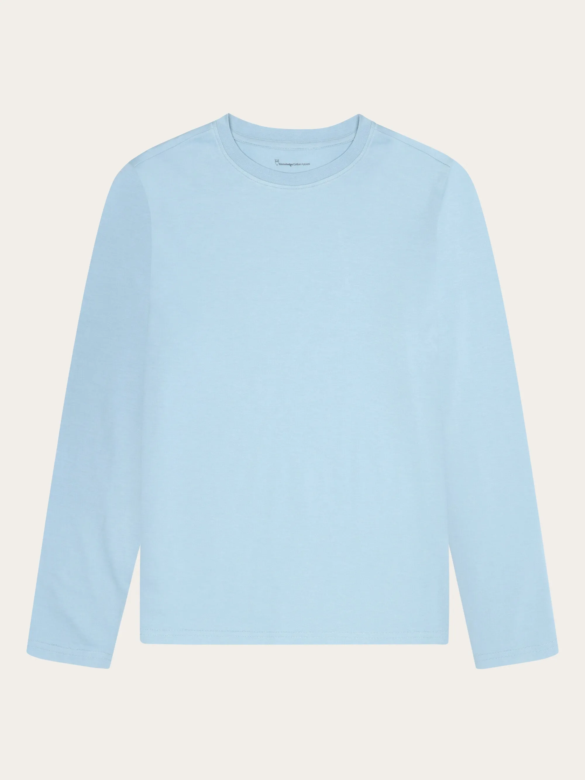 Basic pima cotton long sleeve t-shirt - GOTS/Vegan - Glacier Lake