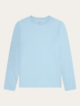 Basic pima cotton long sleeve t-shirt - GOTS/Vegan - Glacier Lake