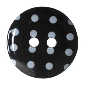 Black Polka Dot Buttons