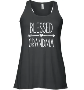 Blessed Grandma T shirt Grandmother Mother Moms Women Gifts Women Racerback Tank