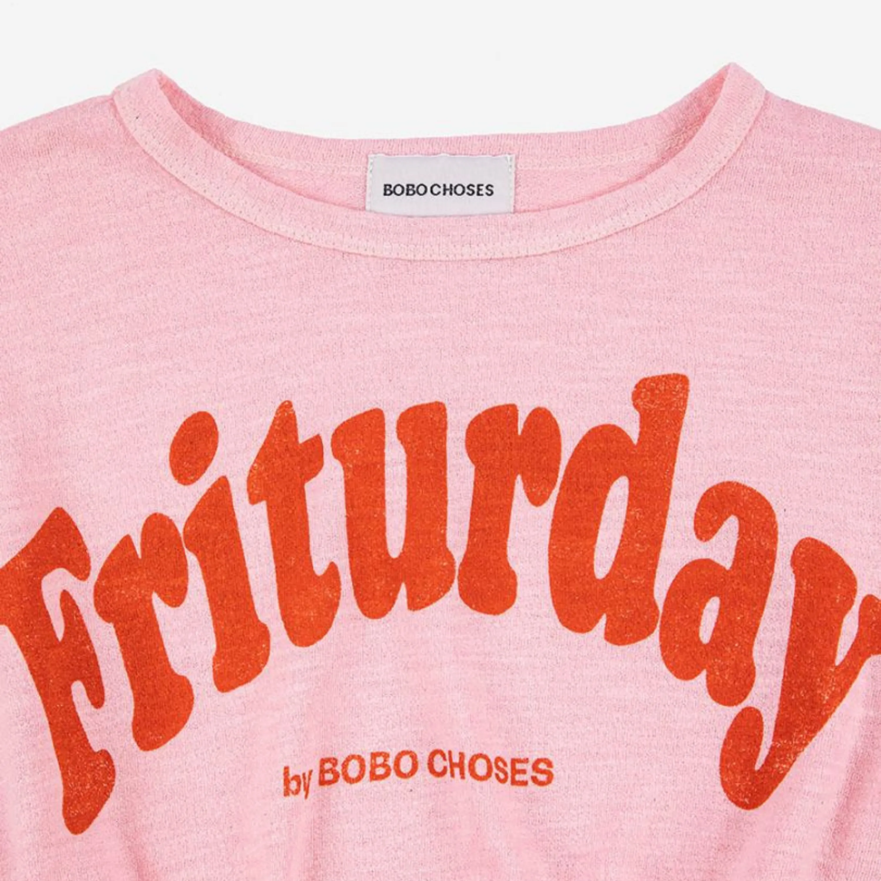 Bobo Choses Friturday Red Long Sleeve T-Shirt