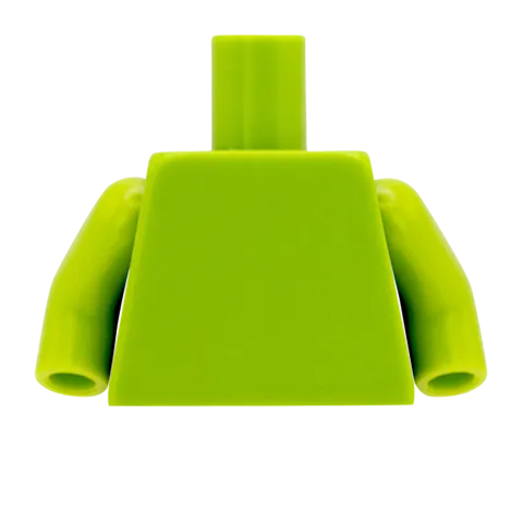 Breast Pockets Open Jacket over T Shirt - Custom Design Minifigure Torso