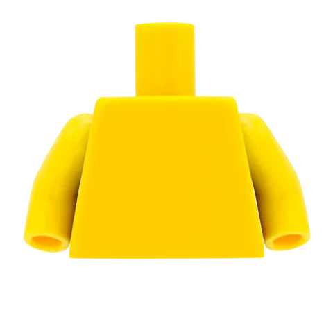 Breast Pockets Open Jacket over T Shirt - Custom Design Minifigure Torso