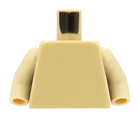 Breast Pockets Open Jacket over T Shirt - Custom Design Minifigure Torso