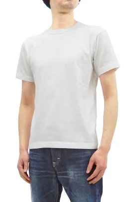 Buzz Rickson T-shirt Men's Plain T shirt Short Sleeve Loopwheel Tee BR78960 101 White