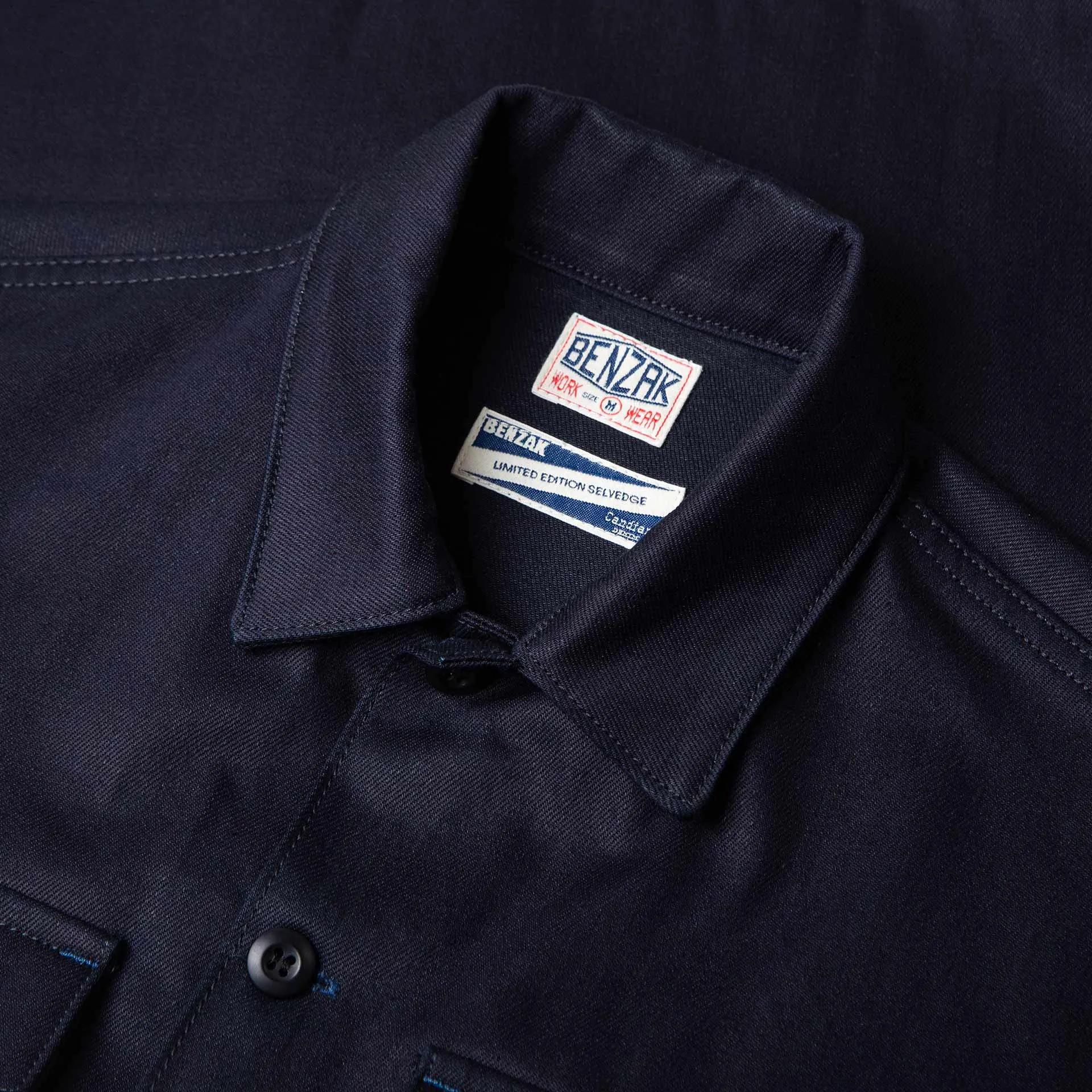 BWS-03 MILITARY OVERSHIRT 12 oz. midnight blue selvedge