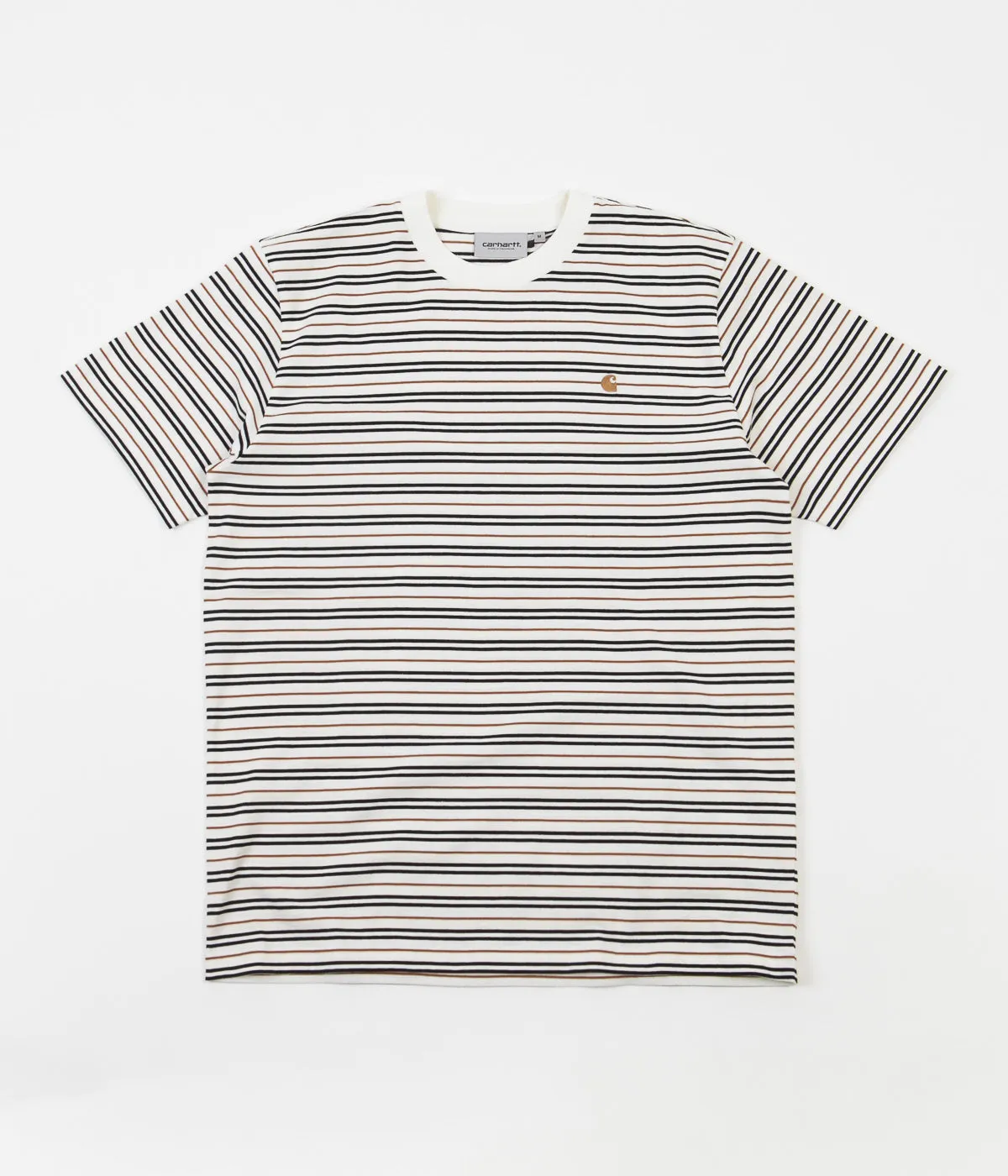 Carhartt Akron T-Shirt - Akron Stripe / Wax