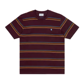 Carhartt S/S Kent Stripe T-Shirt - Wine