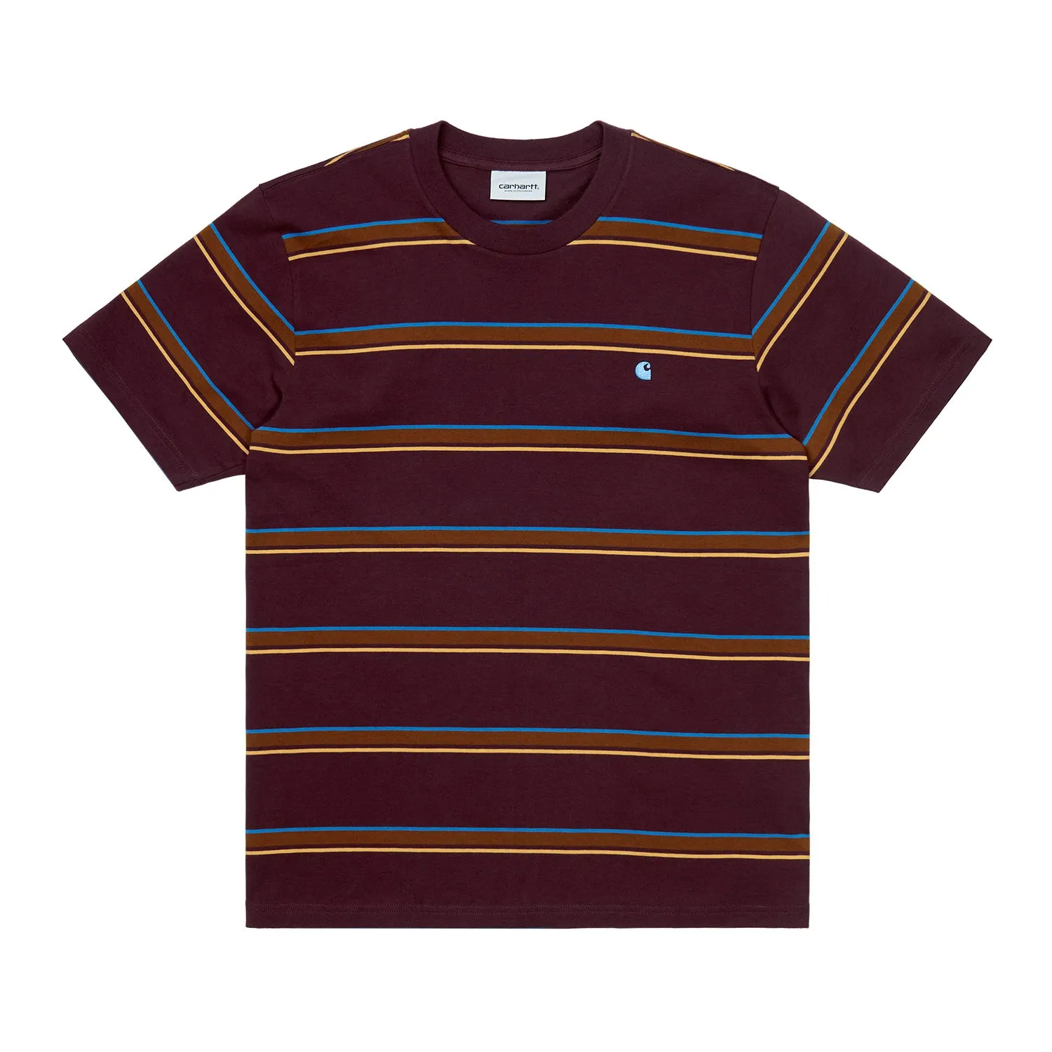 Carhartt S/S Kent Stripe T-Shirt - Wine