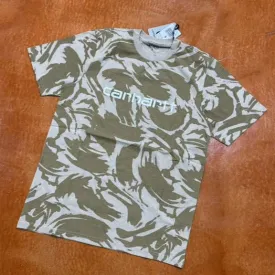 CARHARTT WIP S/S SCRIPT T-SHIRT (TAN CAMO)