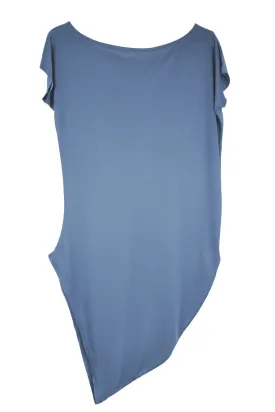 CARLOS MIELE ELECTRIC BLUE Asymmetric T-Shirt