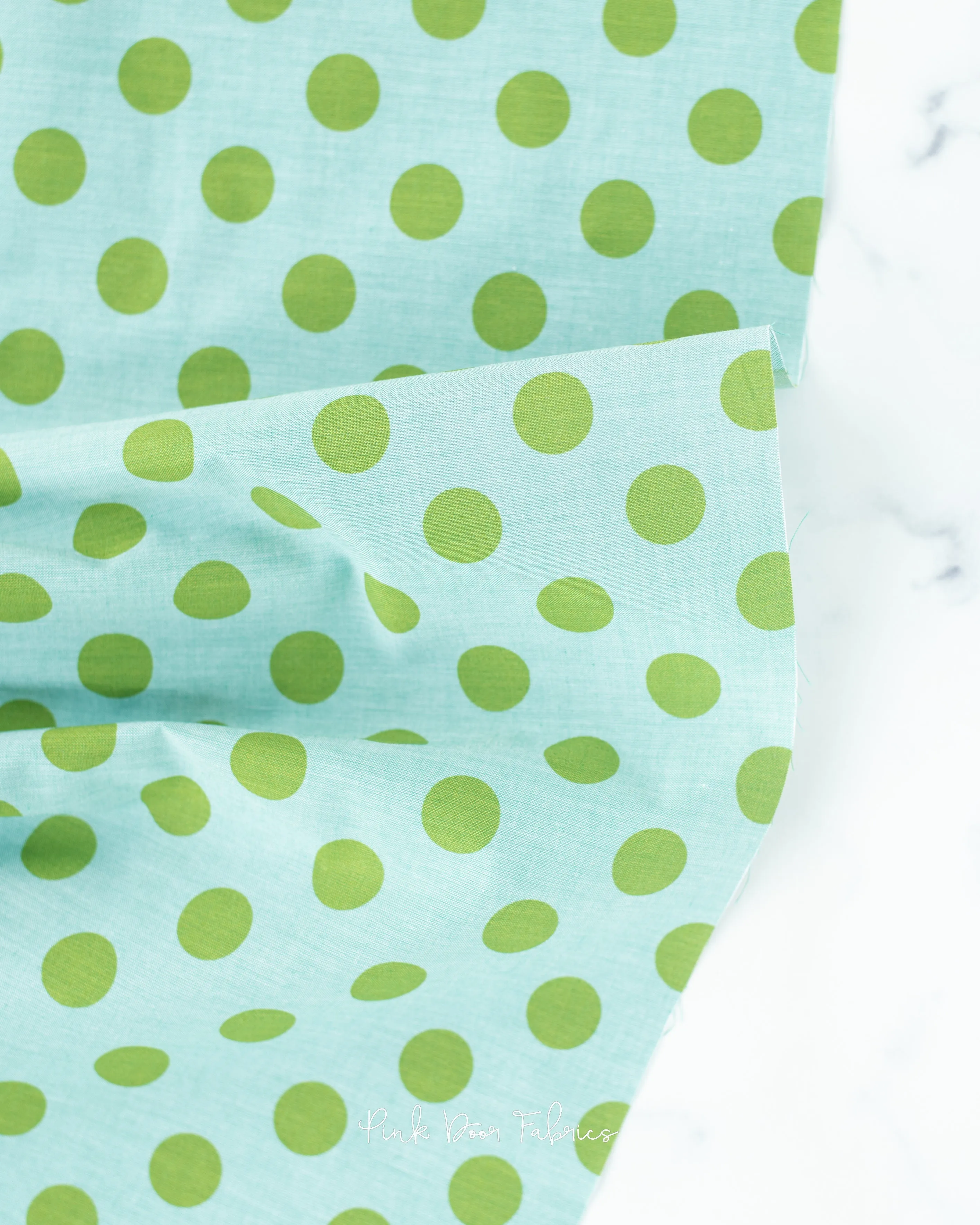 Chambray Dots - Tealgreen - 160059 - Half Yard