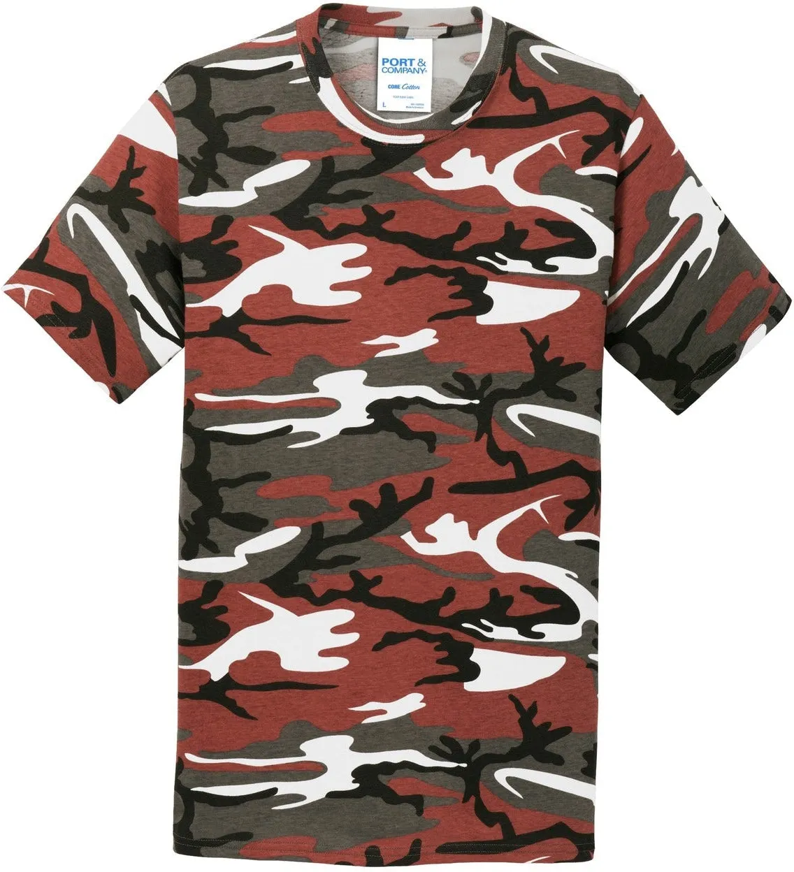 CLOSEOUT - Port & Company Core Cotton Camo Tee