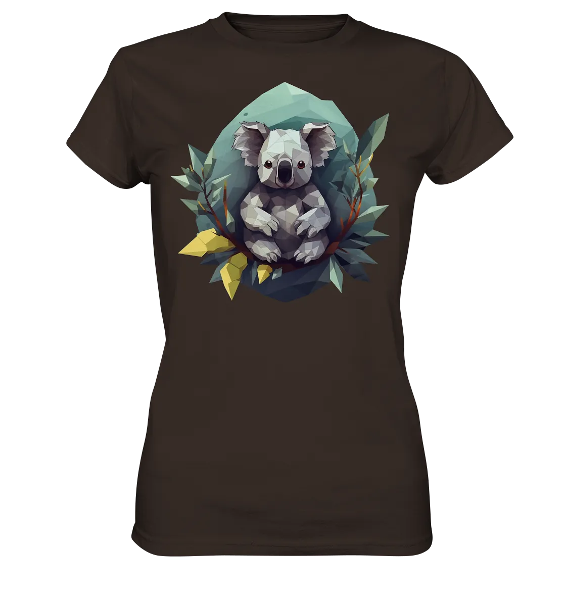 Damen T-Shirt mit Koala "Polygon Koala"