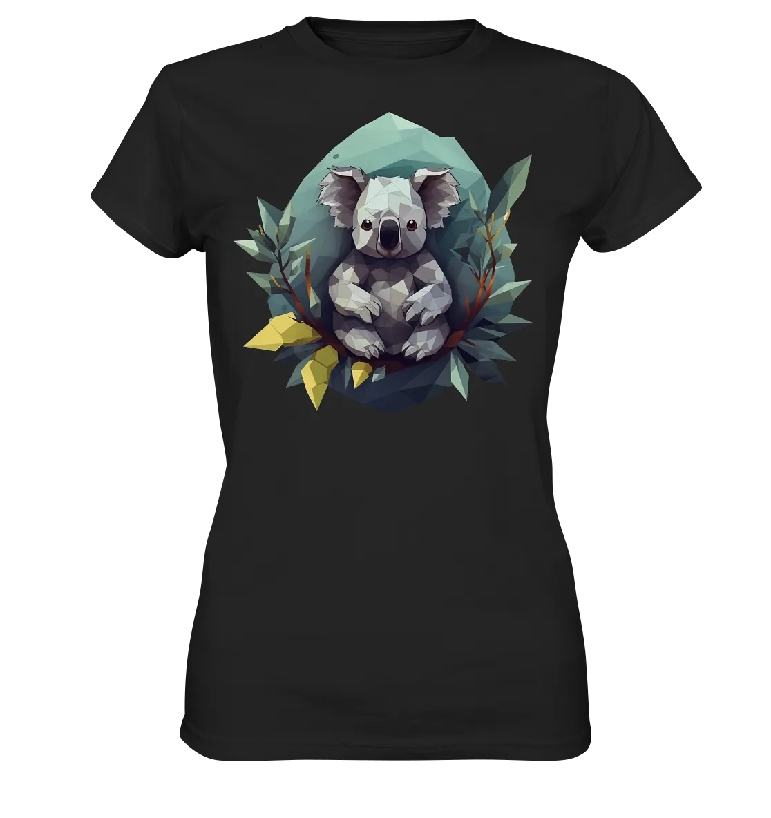 Damen T-Shirt mit Koala "Polygon Koala"