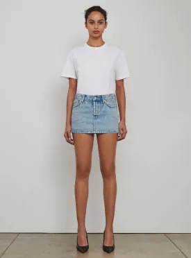 Denim Micro Mini Skirt