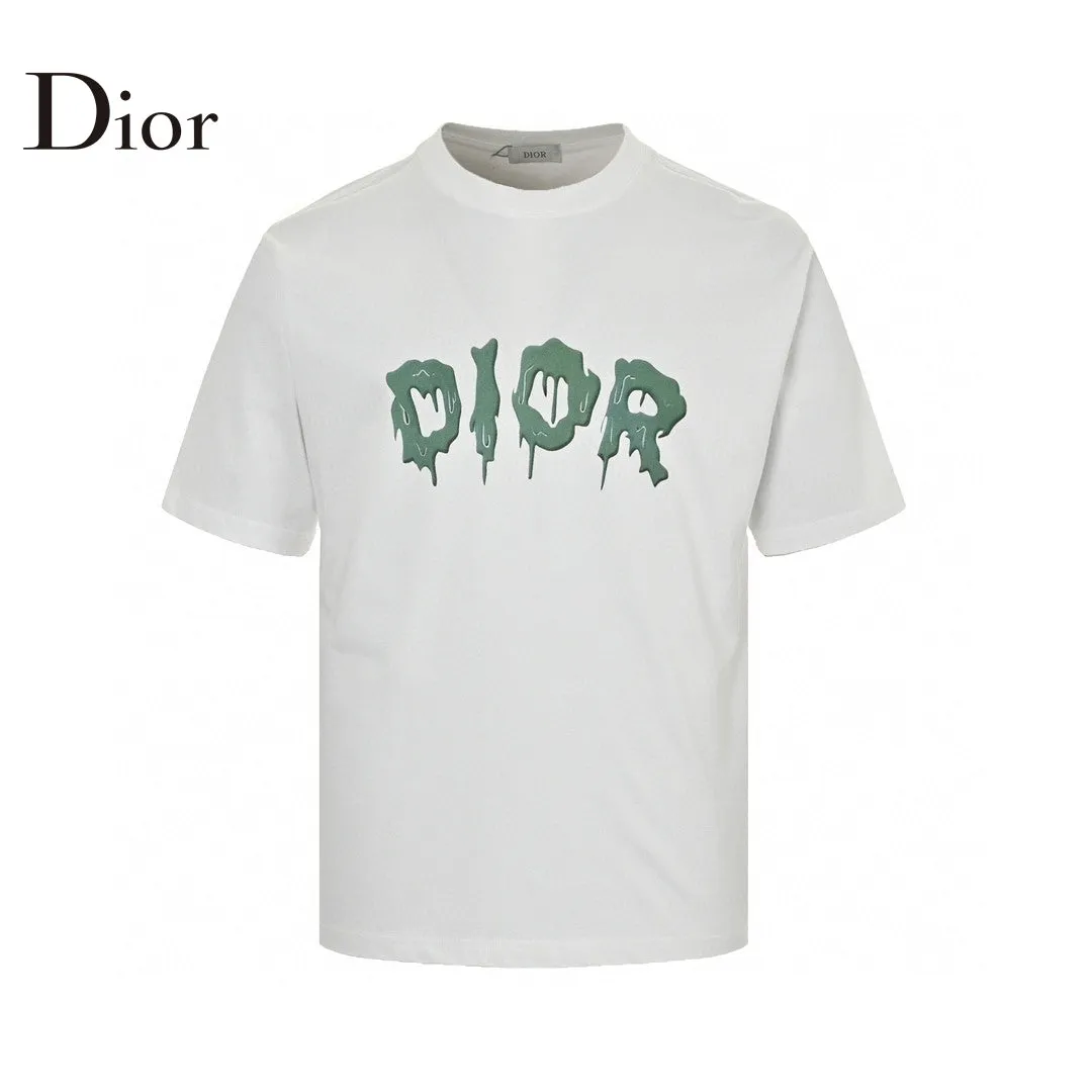 Dior Dripping Logo T-Shirt (White)