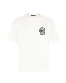 Dolce & Gabbana DG-embroidered cotton T-shirt