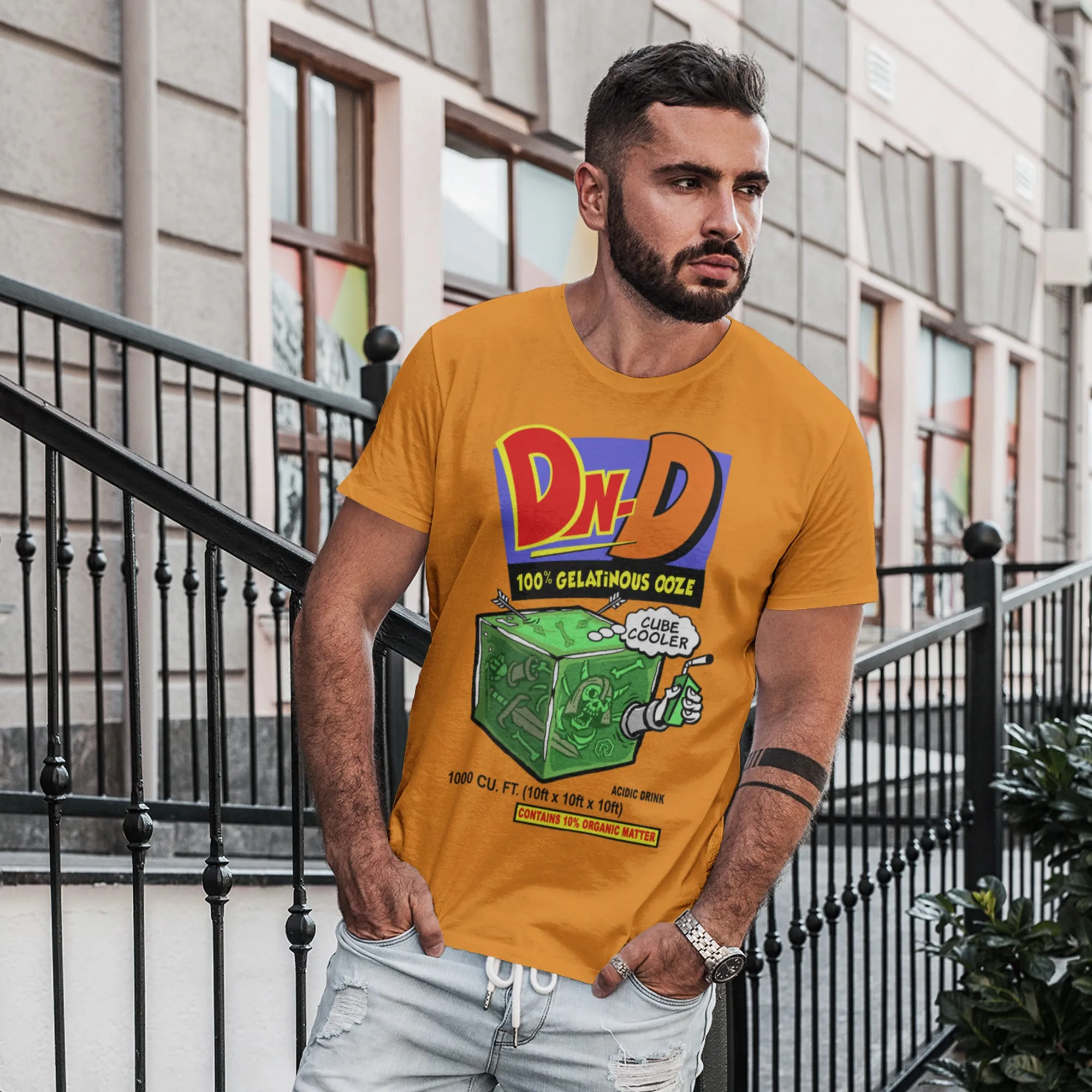 Gelatinous Cubic Cooler Slim Fit T-Shirt