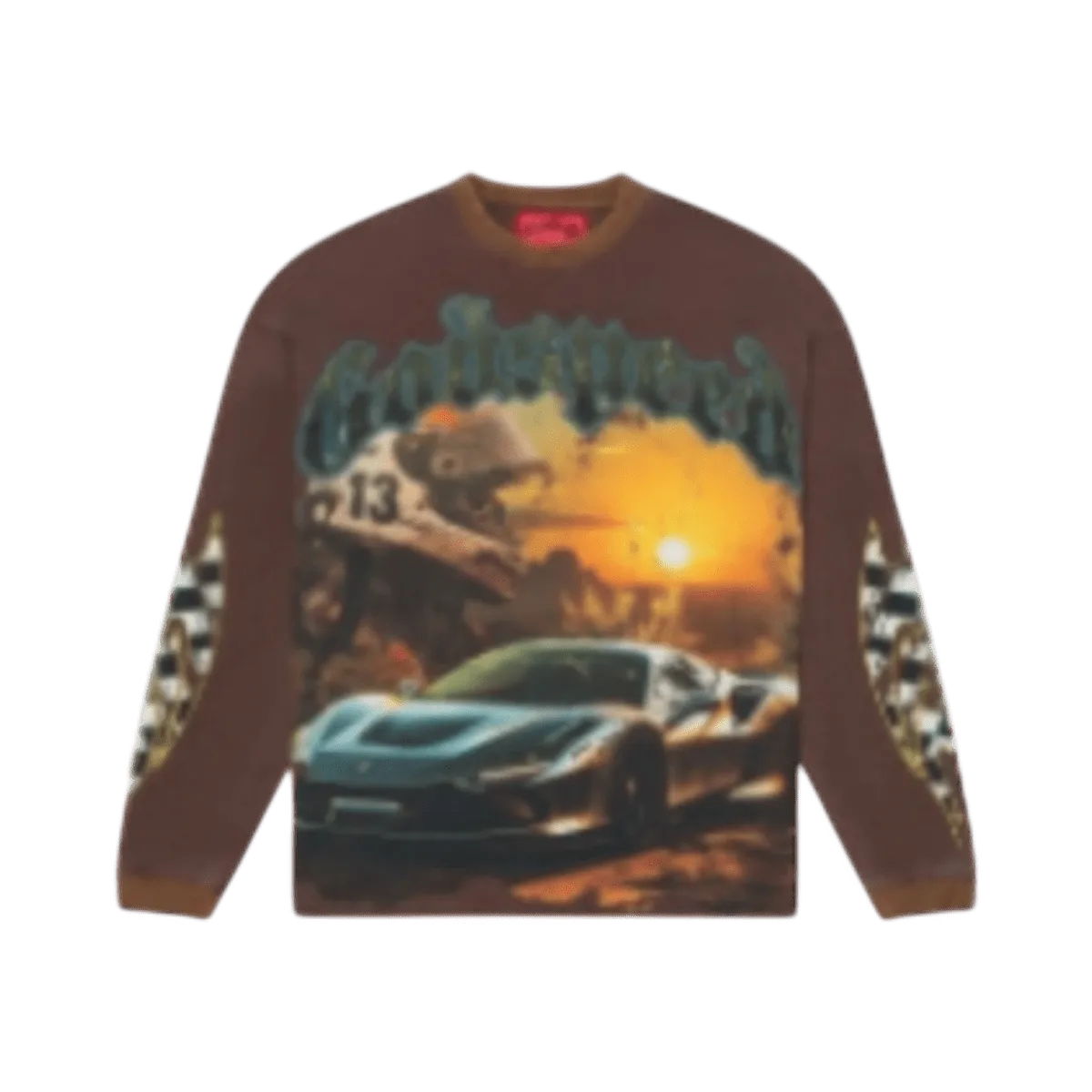 GodSpeed Sunset Drift Long Sleeve T-Shirt - Brown