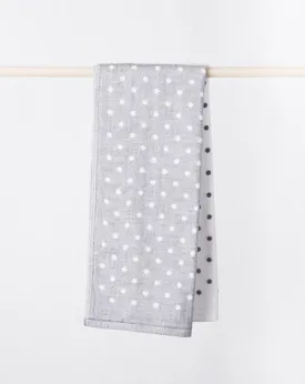 Grey Polka Dot Hand Towel