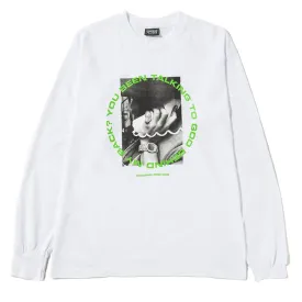 Ignored Prayers Talking 2 God Long Sleeve T-shirt / White