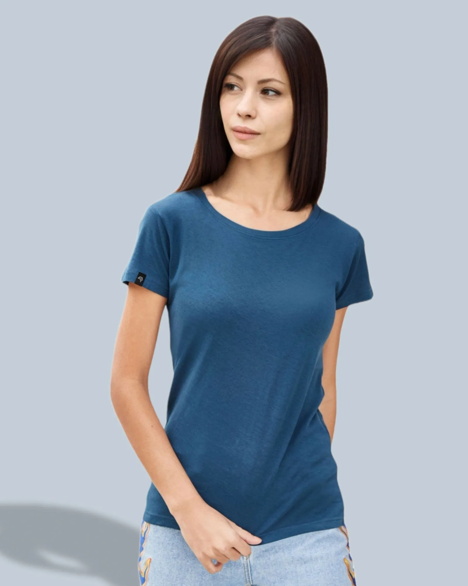 JAN 8007 ― Damen Bio-Baumwolle T-Shirt - Dark Royal Blau