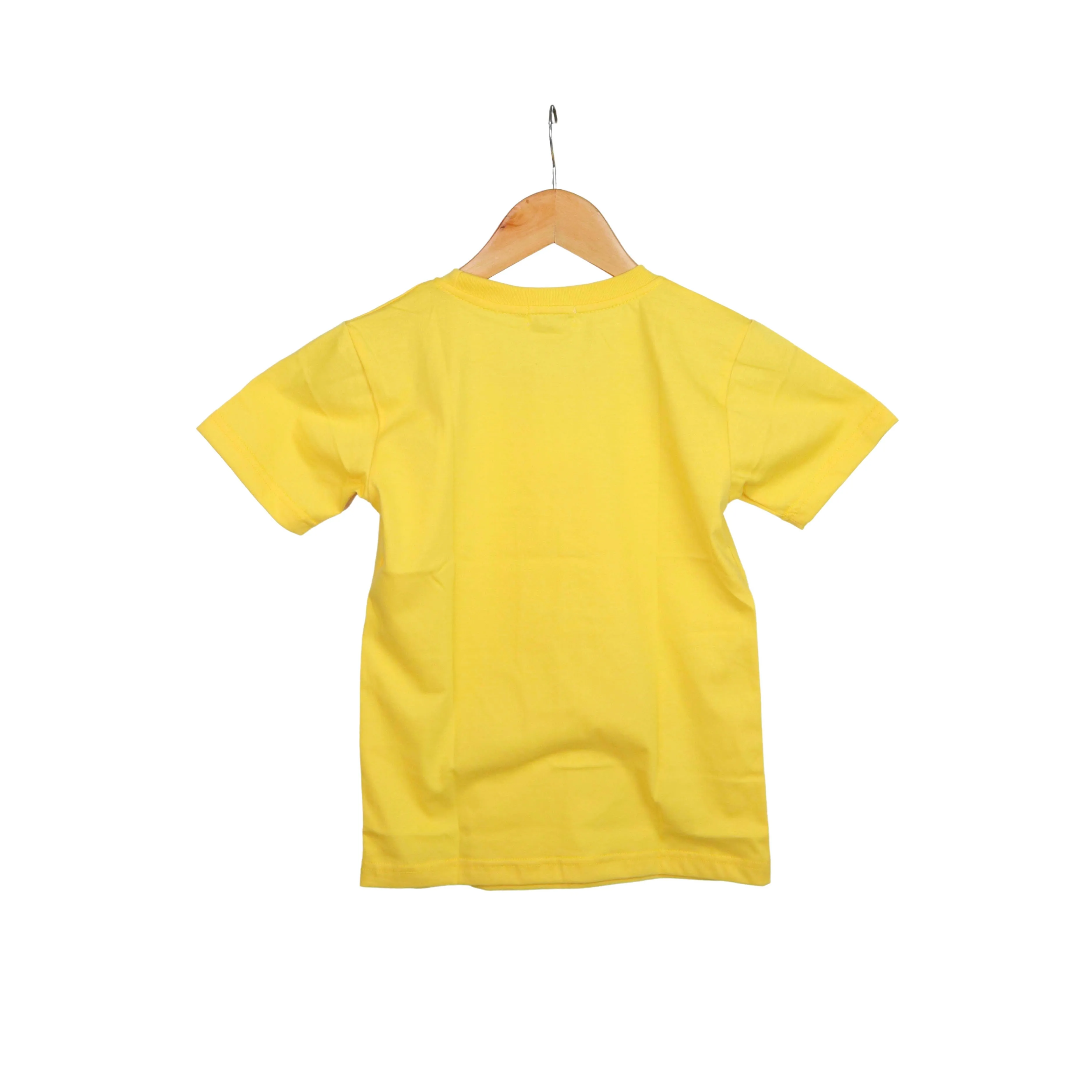 JKC Short Sleeves T-shirt with Greenland Shark Spot Print - Yellow