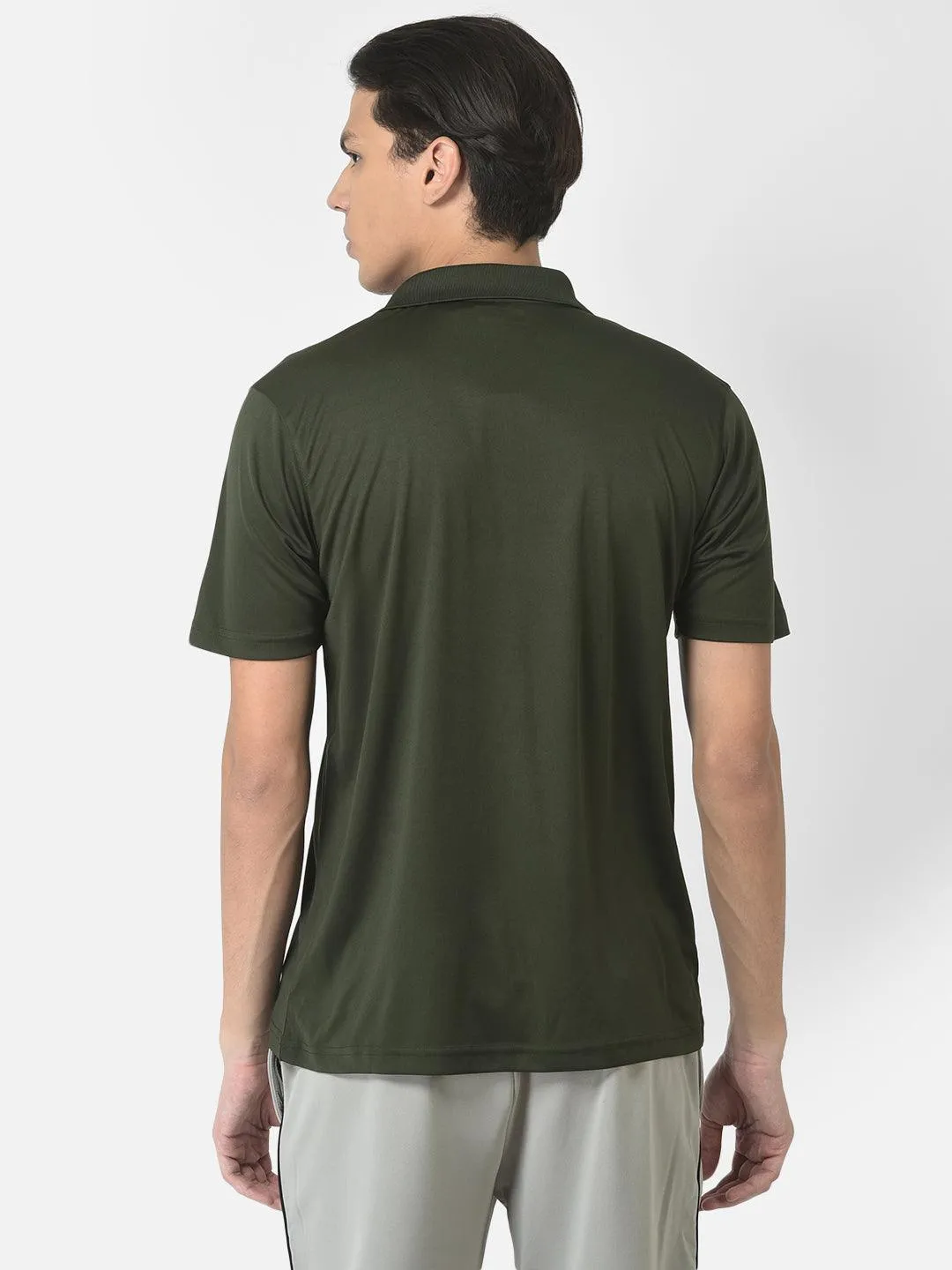 Lotto Men Green Basic Bb Polo