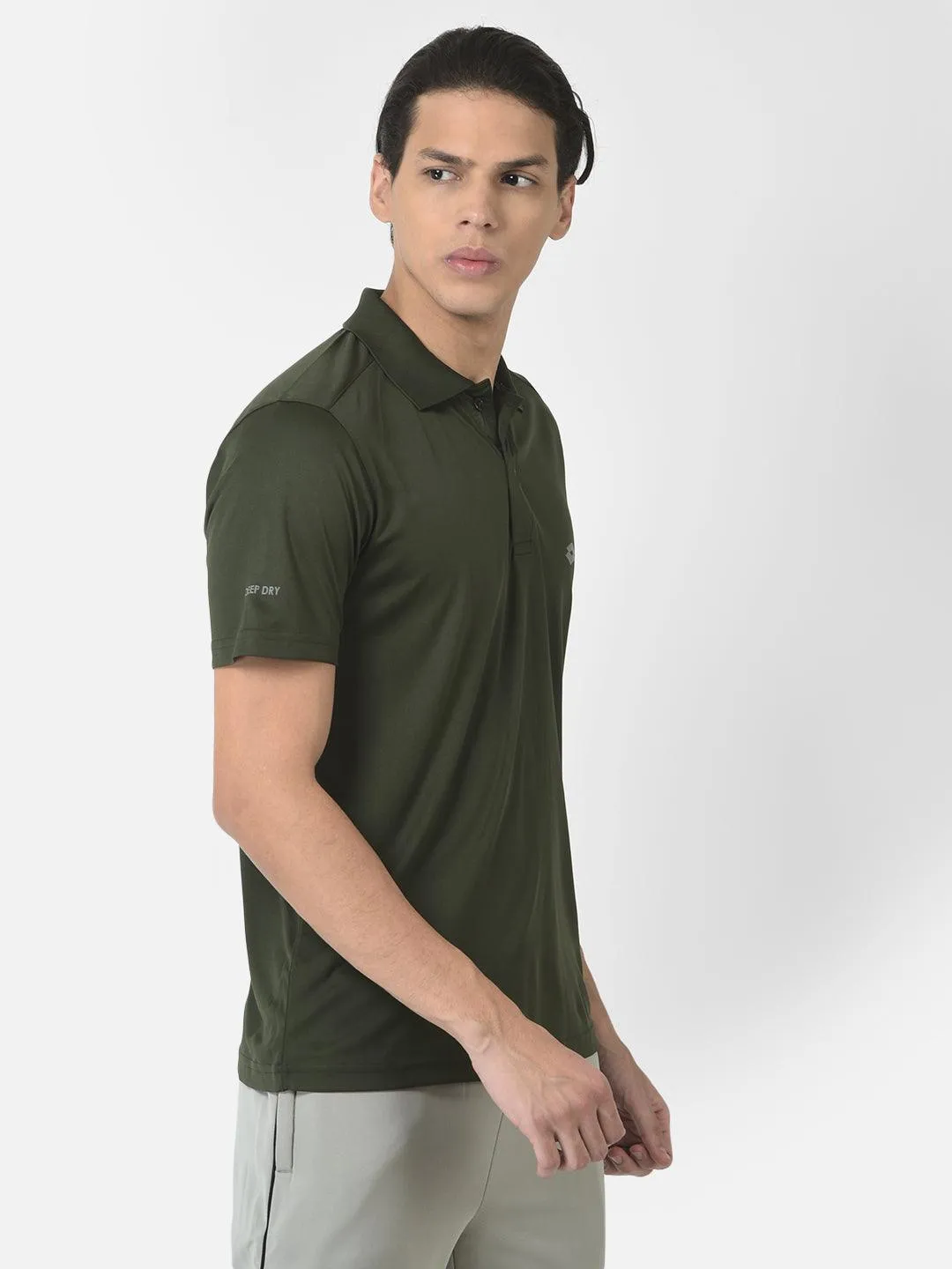 Lotto Men Green Basic Bb Polo