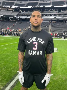 Love for Damar #3 Football T-Shirt