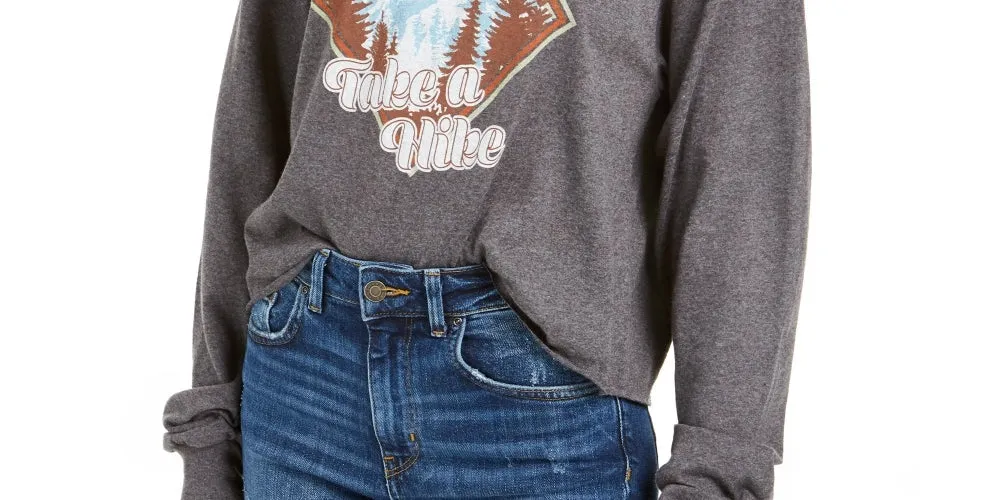 Love Tribe Junior's Yosemite Park Graphic T-Shirt Brown Size Small
