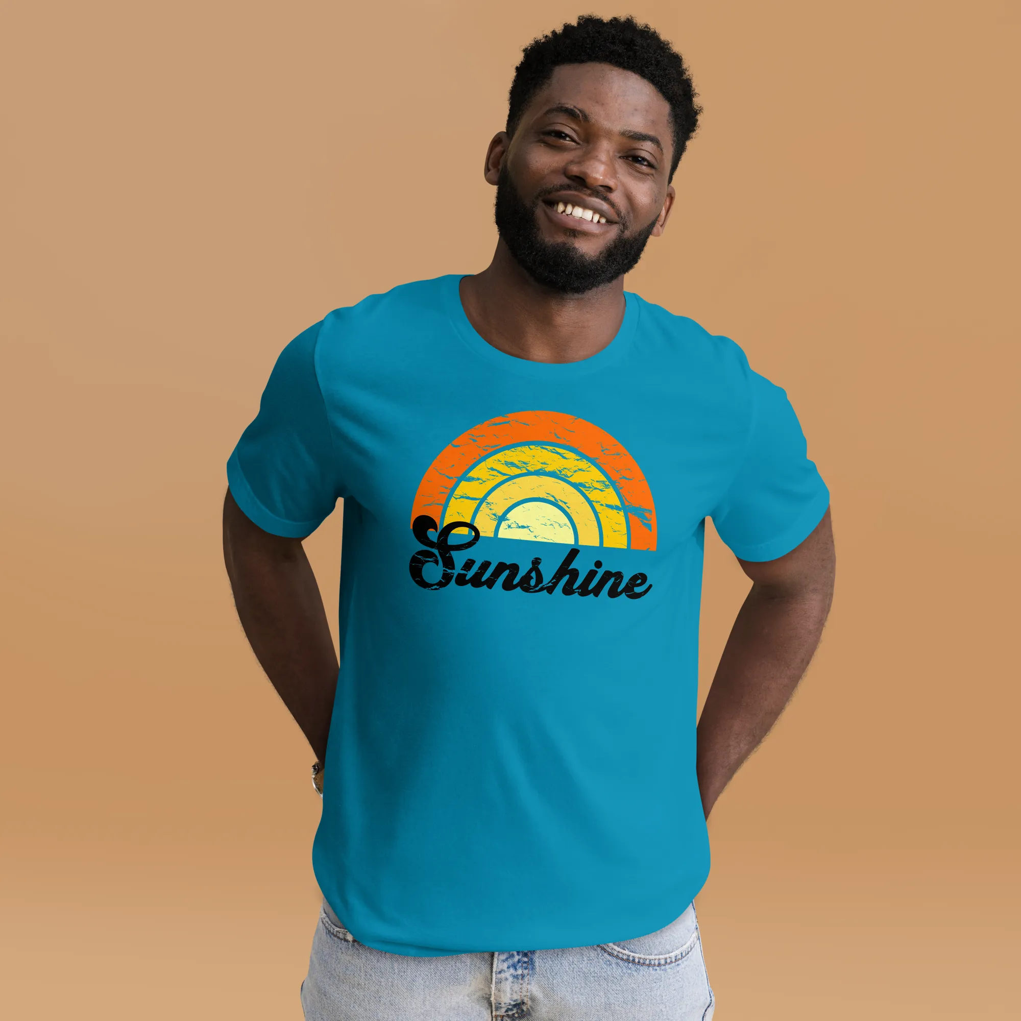 Men's Distressed Sunshine Graphic T-shirt