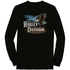 Men's Facing Freedom Black Long Sleeve T