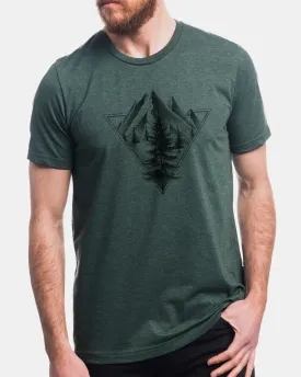 Men's Geometric Triangle and Pine T-Shirt