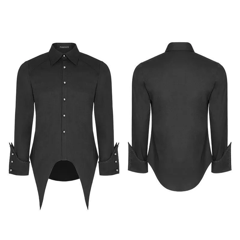 Men's Goth Asymmetric Shirt