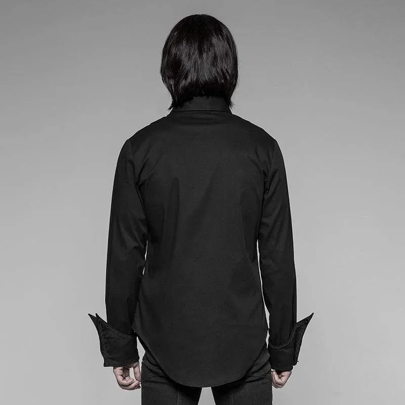 Men's Goth Asymmetric Shirt