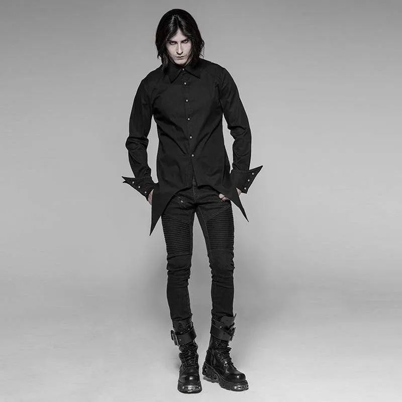 Men's Goth Asymmetric Shirt