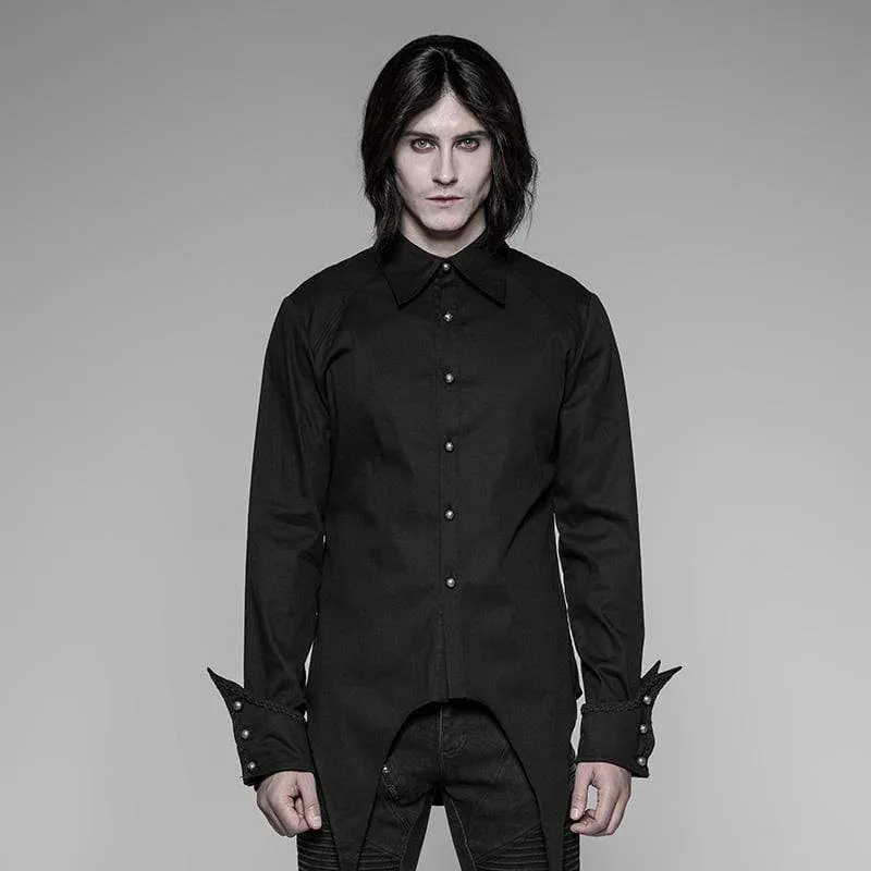 Men's Goth Asymmetric Shirt