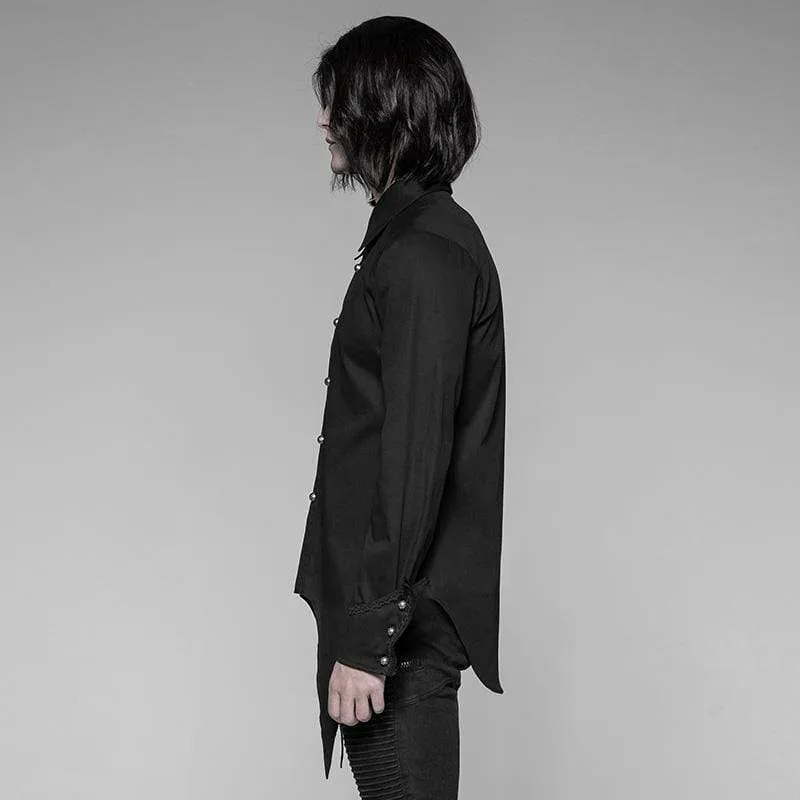 Men's Goth Asymmetric Shirt