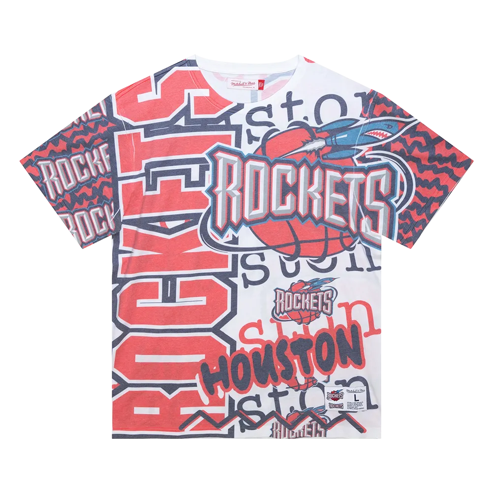 Men's Houston Rockets Mitchell & Ness HWC Jumbotron 2.0 T-Shirt