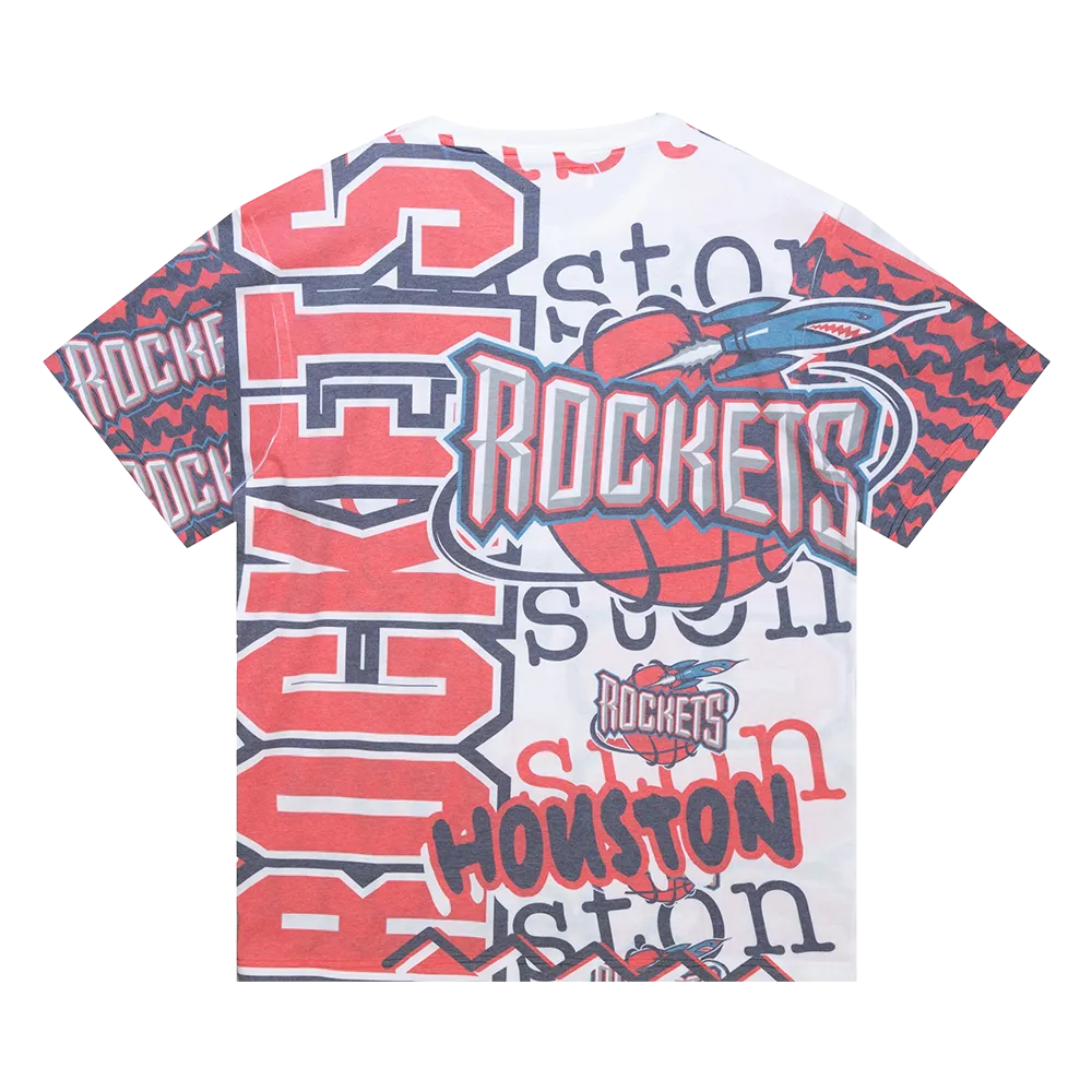 Men's Houston Rockets Mitchell & Ness HWC Jumbotron 2.0 T-Shirt