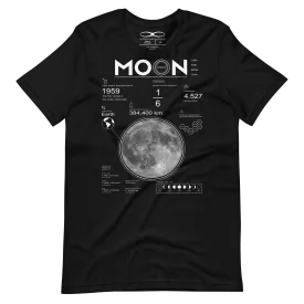 Men's Moon And Lunar Data Graphic Tee