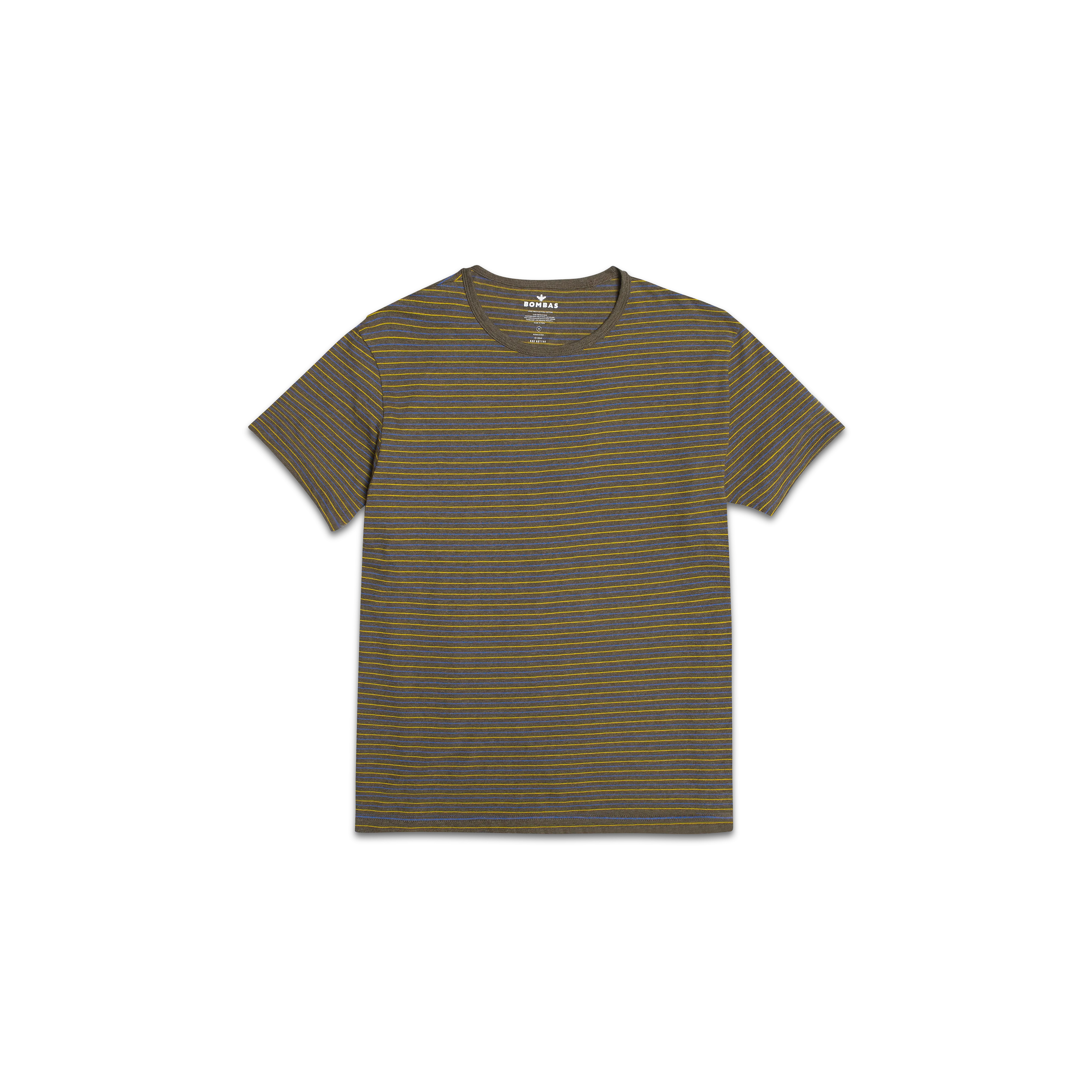 Men's Pima Cotton Striped Crew Neck T-Shirt