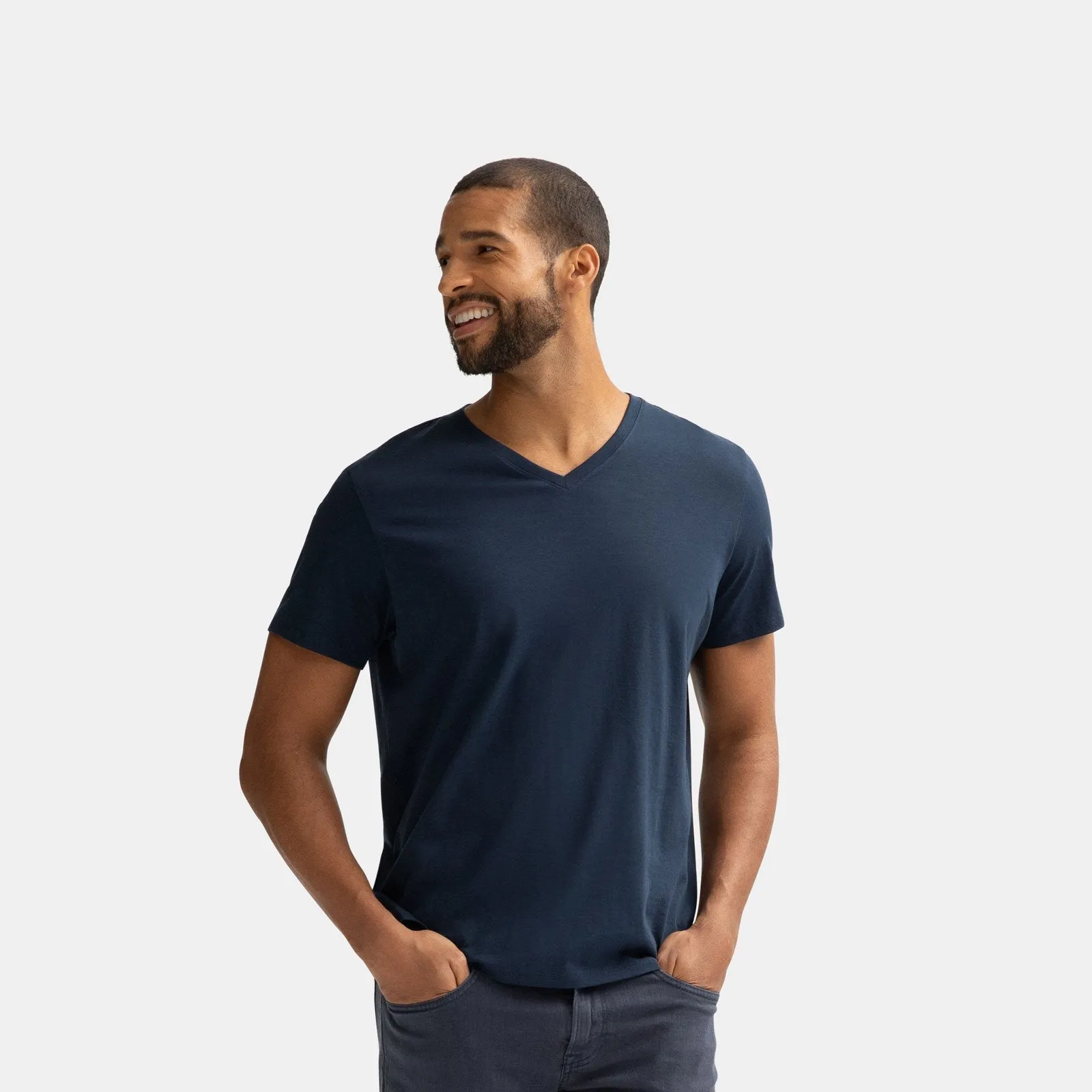 Men's Pima Cotton V-Neck T-Shirt