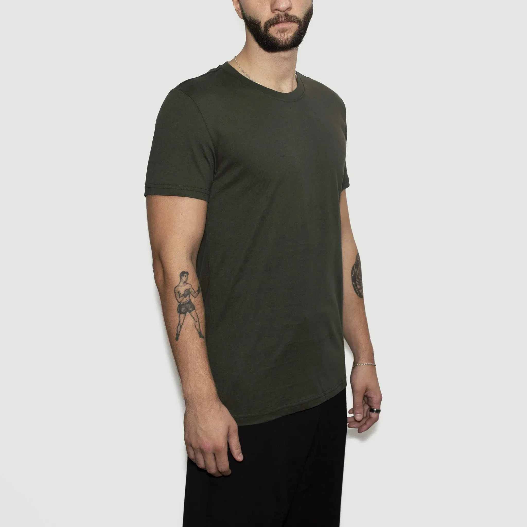 Men’s Recycled Cotton T-Shirt, Moss