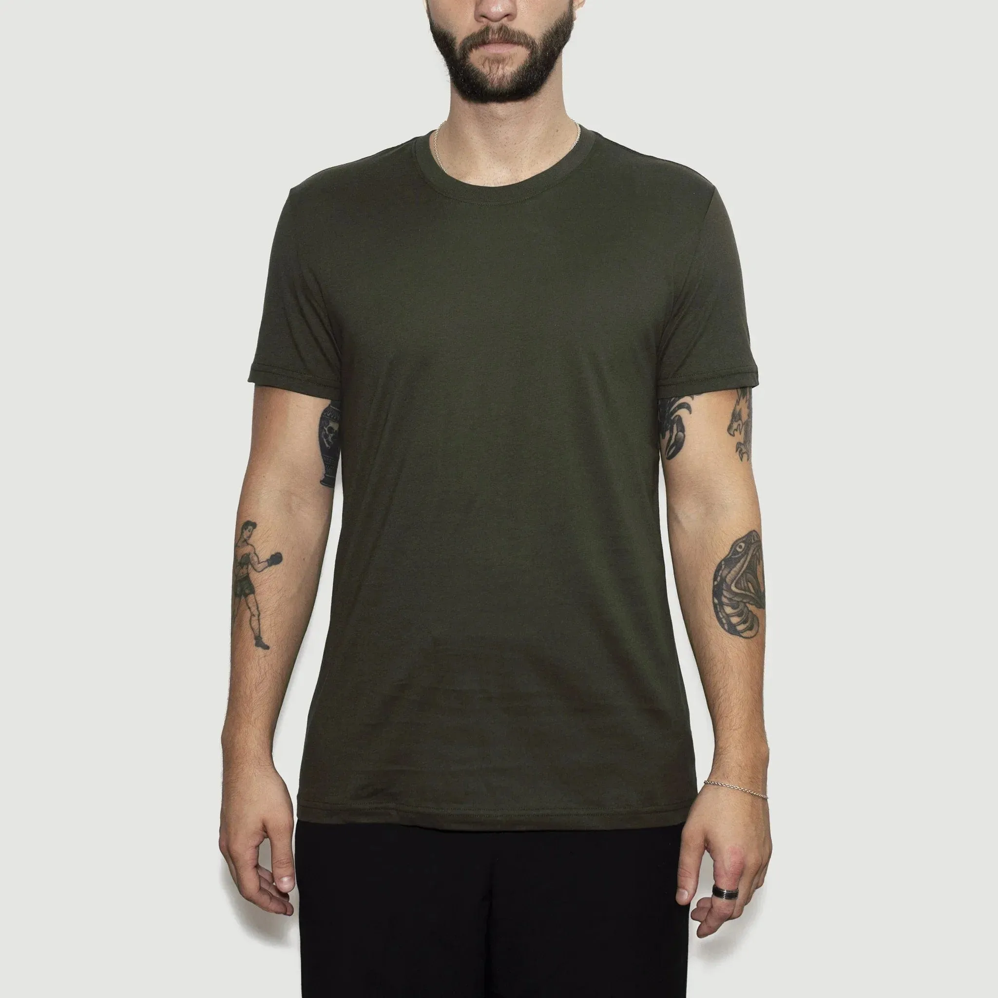 Men’s Recycled Cotton T-Shirt, Moss